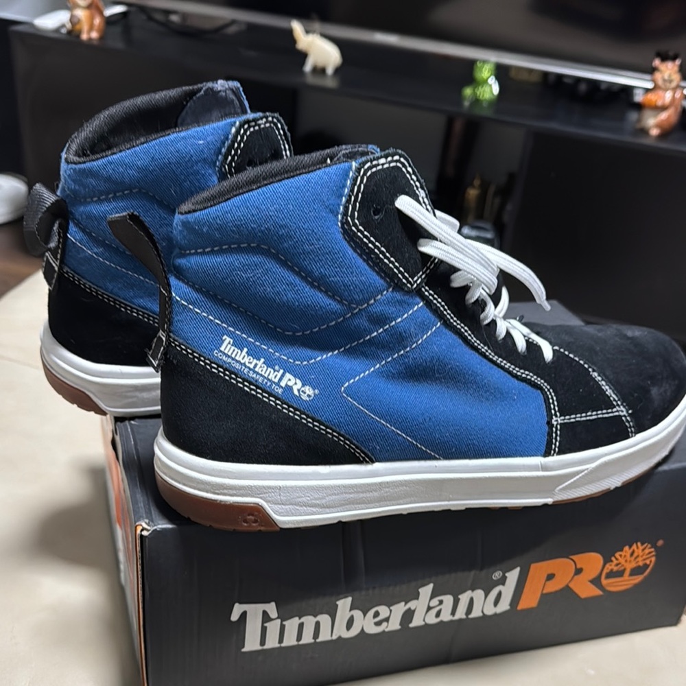 Timberland PRO Men's Blue and Black Boots